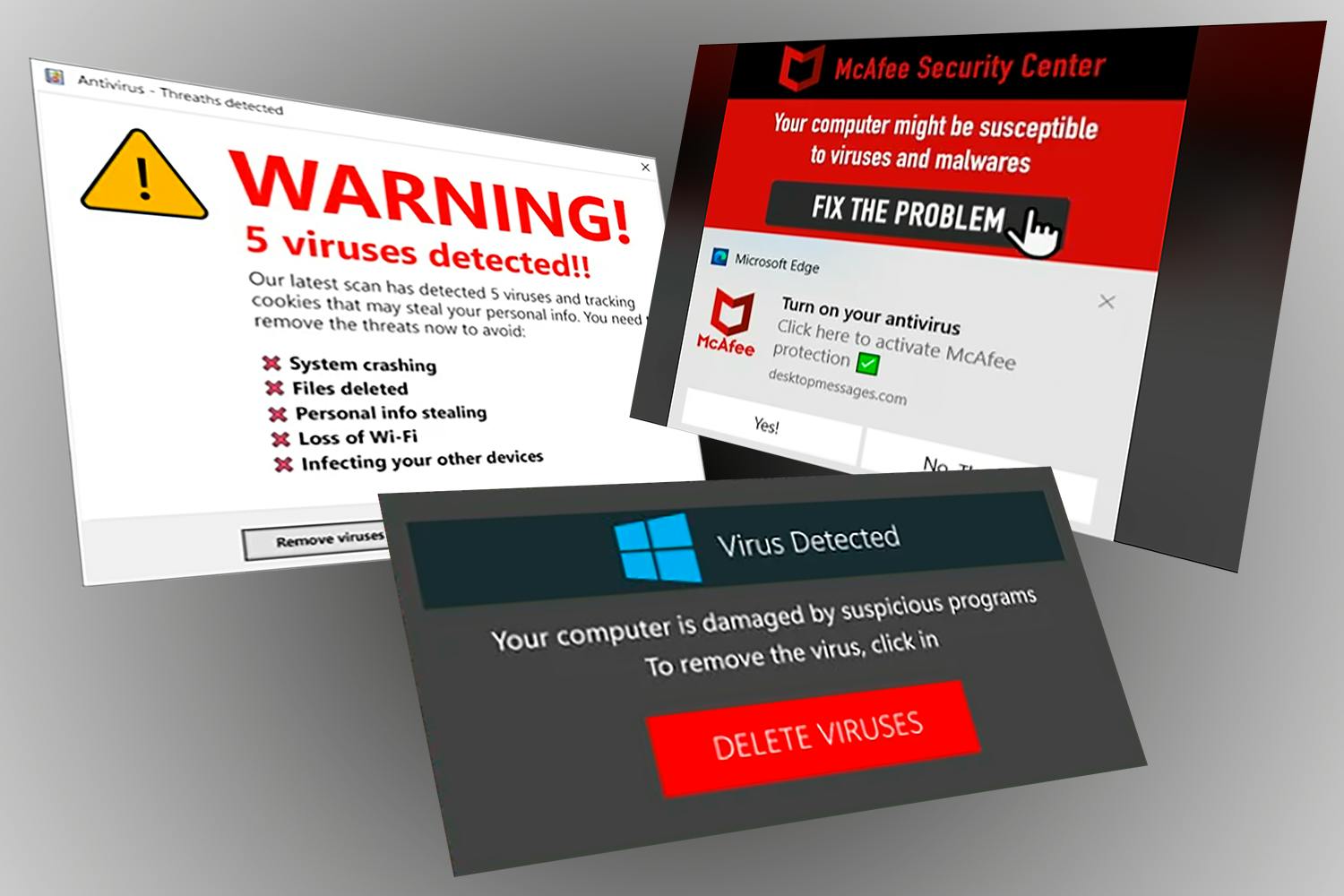 De farverige falske advarsler på pc’en kan faktisk som regel undgås. Find ud af, hvordan du nemt slipper af med dem. De farverige falske advarsler på pc’en kan faktisk som regel undgås. Find ud af, hvordan du nemt slipper af med dem.